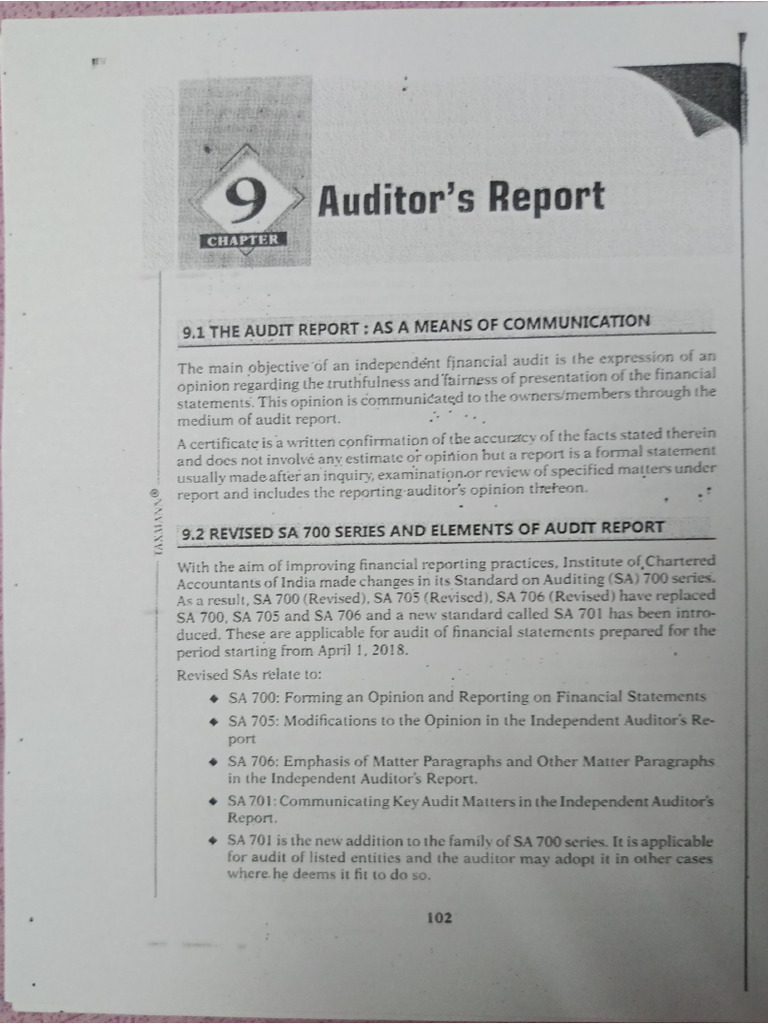 Auditor's Report | PDF