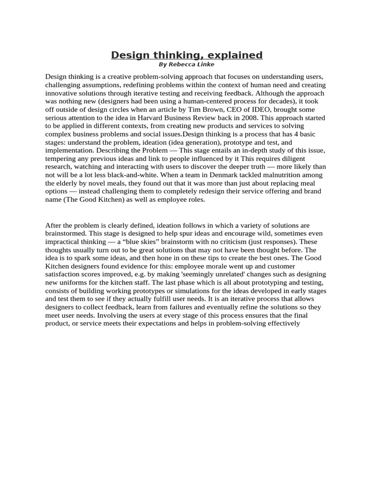 Siddharth Karandikar Assignment 4 - MIT DT Summary | PDF | Design ...