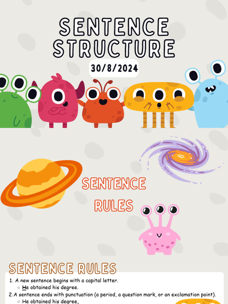 Sentence Structure and Agreement Rules | PDF | Sentence (Linguistics ...