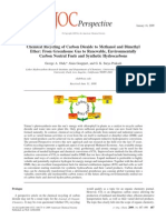 Chemical Recycling of Carbon Dioxide To Methanol and Dimethyl Ether: From Greenhouse Gas To Renewable, Environmentally Carbon Neutral Fuels and Synthetic Hydrocarbons