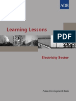 Learning Lessons in The Electricity Sector