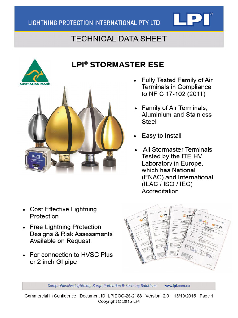 1307enhanced Lightning Protection | PDF | Stainless Steel | Fibre ...