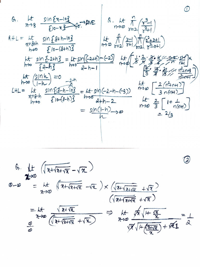 Limits Prof. A.S. Lec 2 | PDF