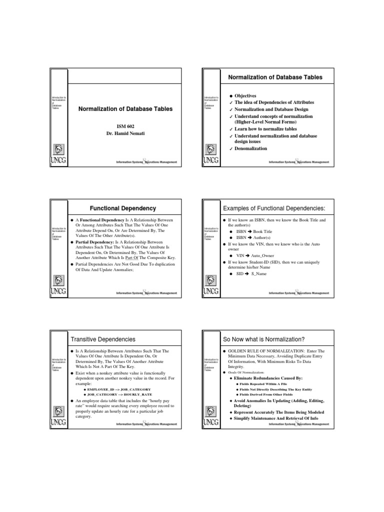 Normalization | PDF | Database Design | Databases