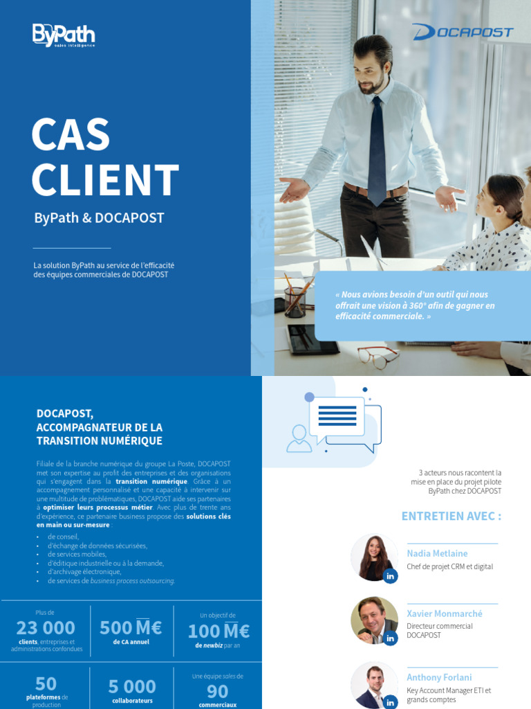 ByPath : Optimisation des ventes chez DOCAPOST | PDF | Gestion de la ...