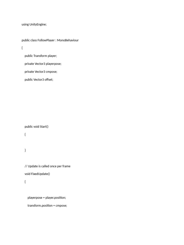 Camera Movment Script | PDF