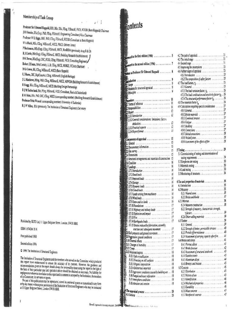 Istructe Appraisal of Existing Structure 2nd Edition Compress | PDF