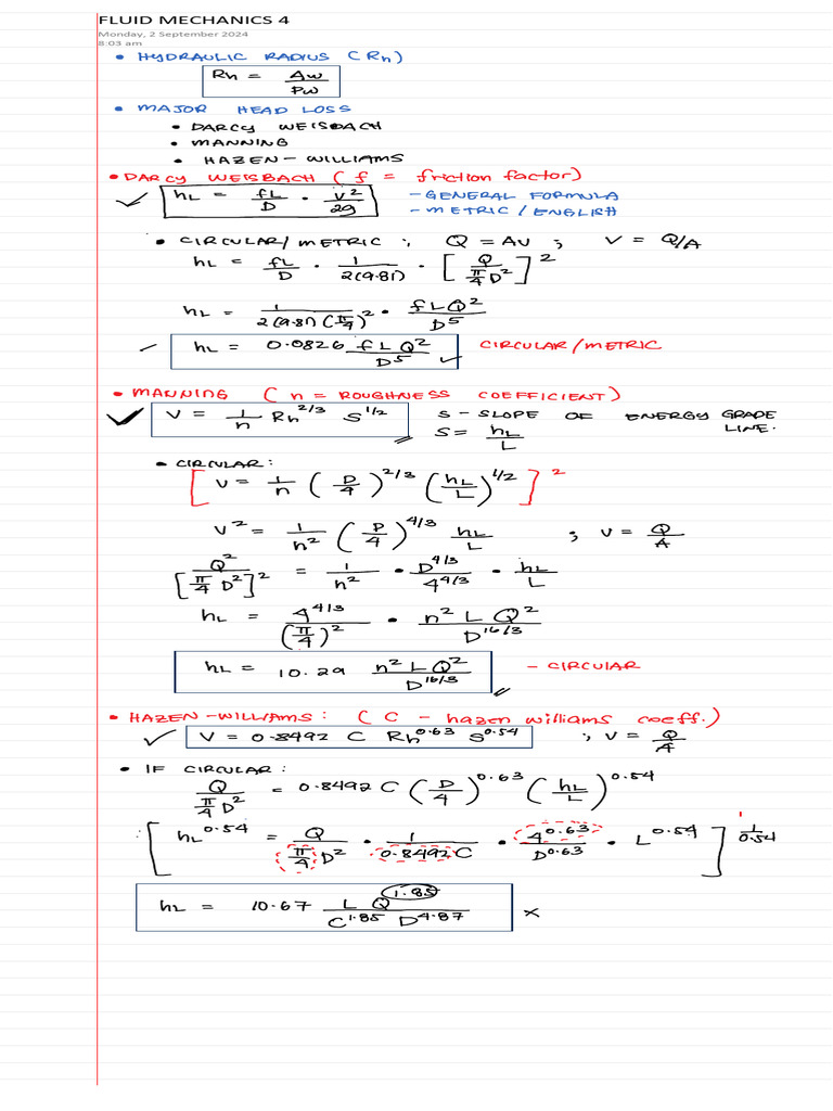 Fluid Mechanics Overview 2024 | PDF