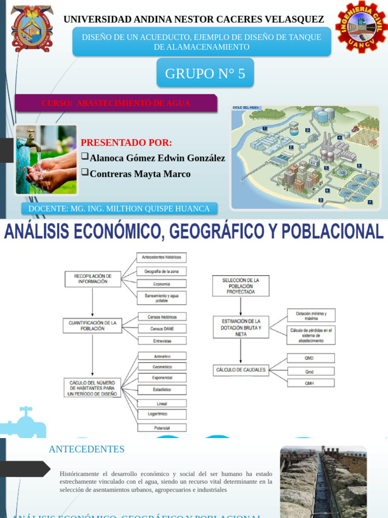 Diseño de Acueducto y Tanque de Almacenamiento | PDF | Agua | Red de ...