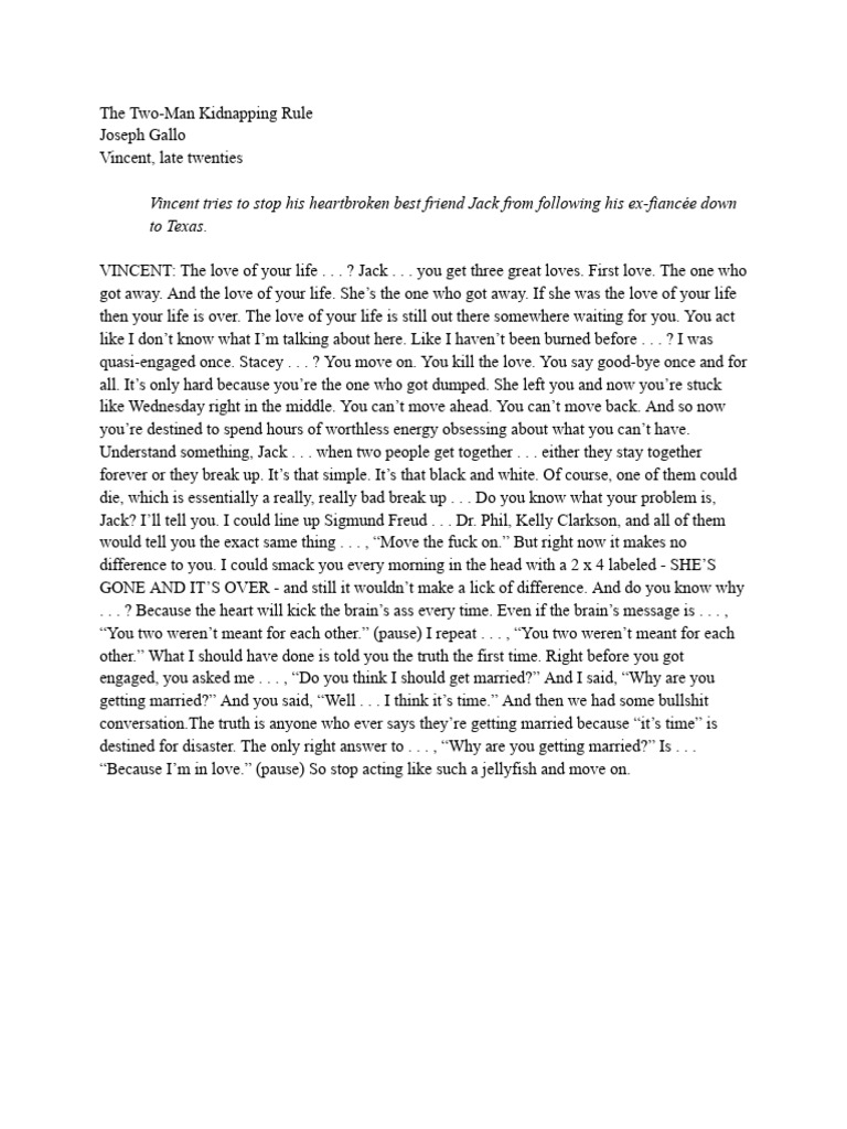 Option - Two Man Kidnapping Rule | PDF