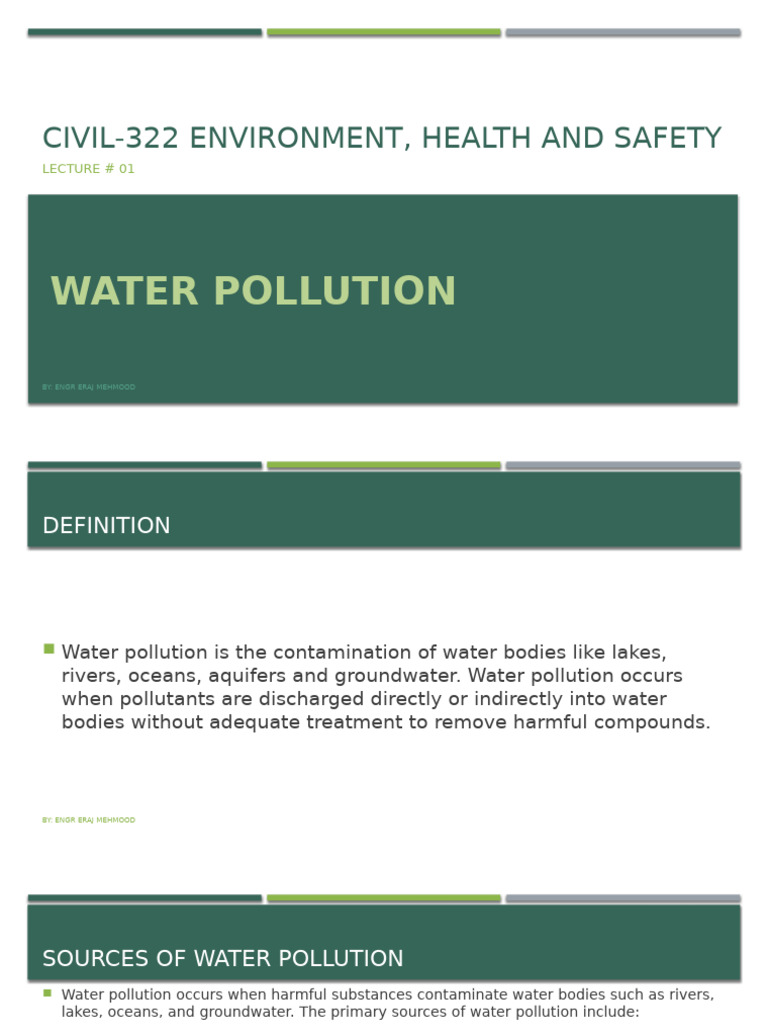 Water Pollution: Sources and Effects | PDF | Sewage Treatment | Water ...