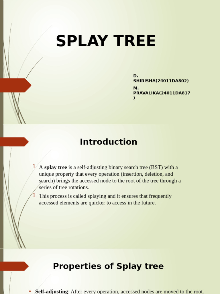 Splay Tree Pdf Algorithms And Data Structures