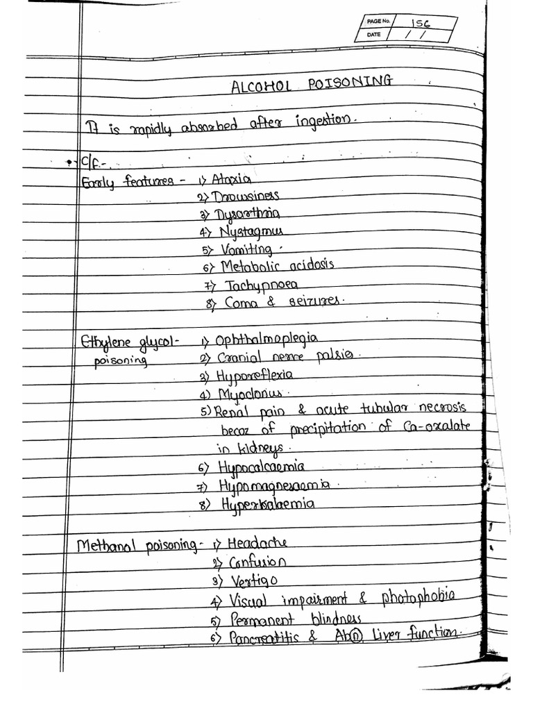 Alcohol poisoning pdf