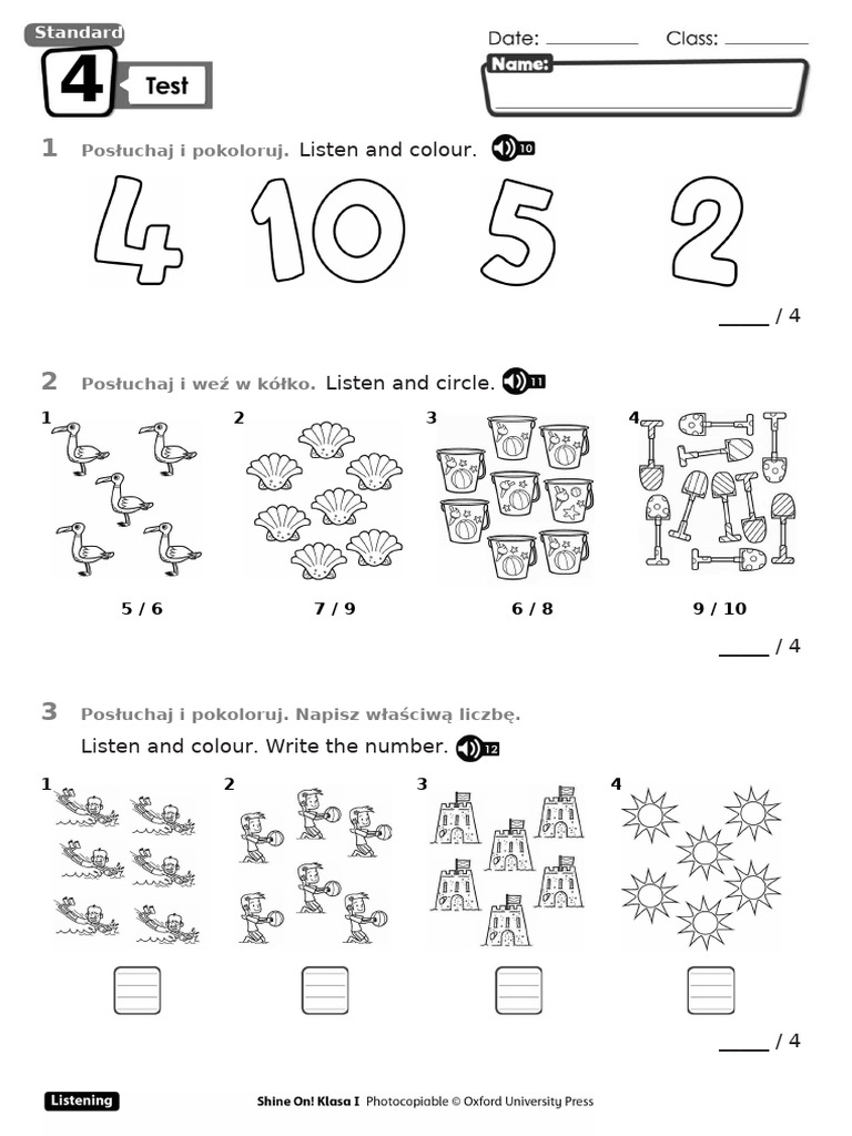 10 SO 1 U4 Test Standard | PDF