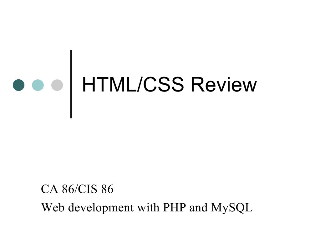 HTML Review | PDF | Business | Computers