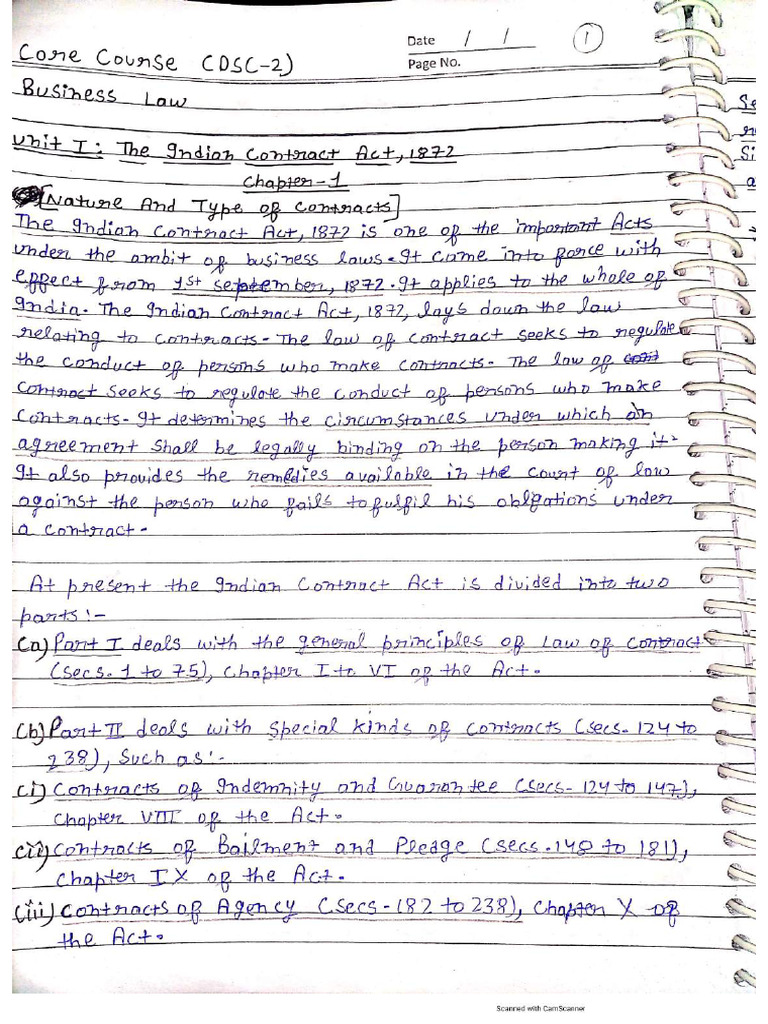 Business Law Unit 1 Merged Compressed Pdf