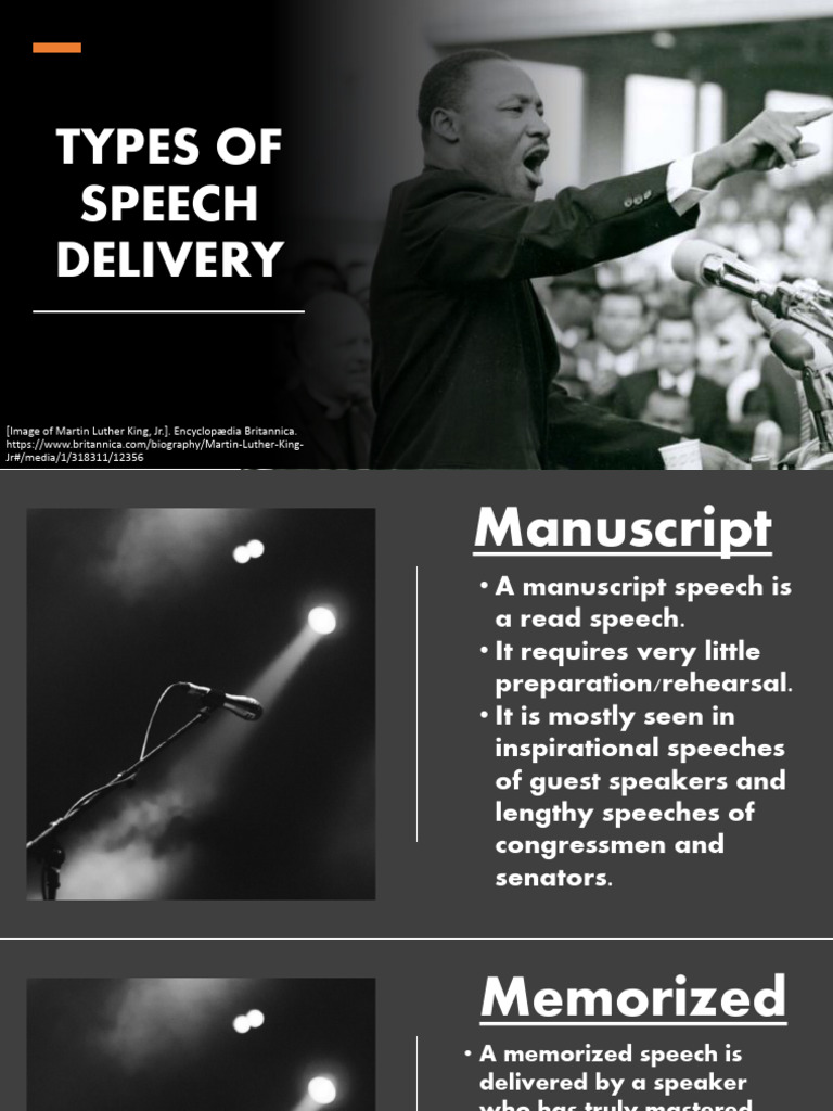 Types of Speech Delivery | PDF