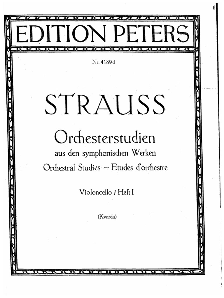 Extractos Orquestales - Obras de Richard Strass | PDF
