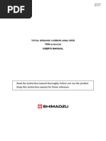 TOC-L Series Quick Reference Guide | PDF | Total Organic Carbon | Syringe
