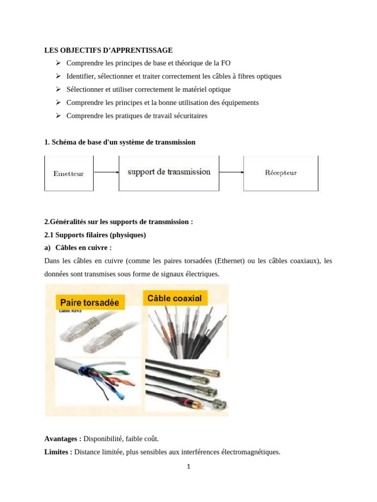 Schéma de câblage en fibre optique | PDF | Fibre optique | Électrotechnique