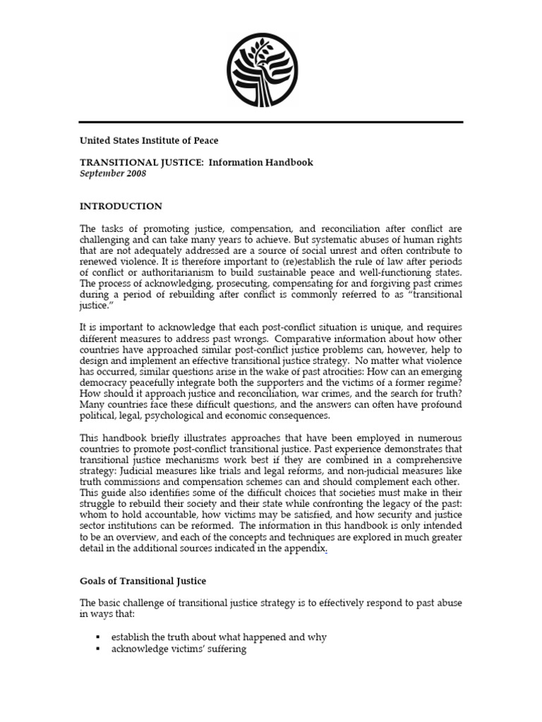 Transitional Justice Final | PDF | Transitional Justice | Prosecutor