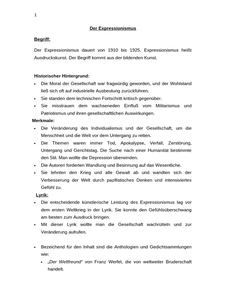 Der Expressionismus 25 | PDF