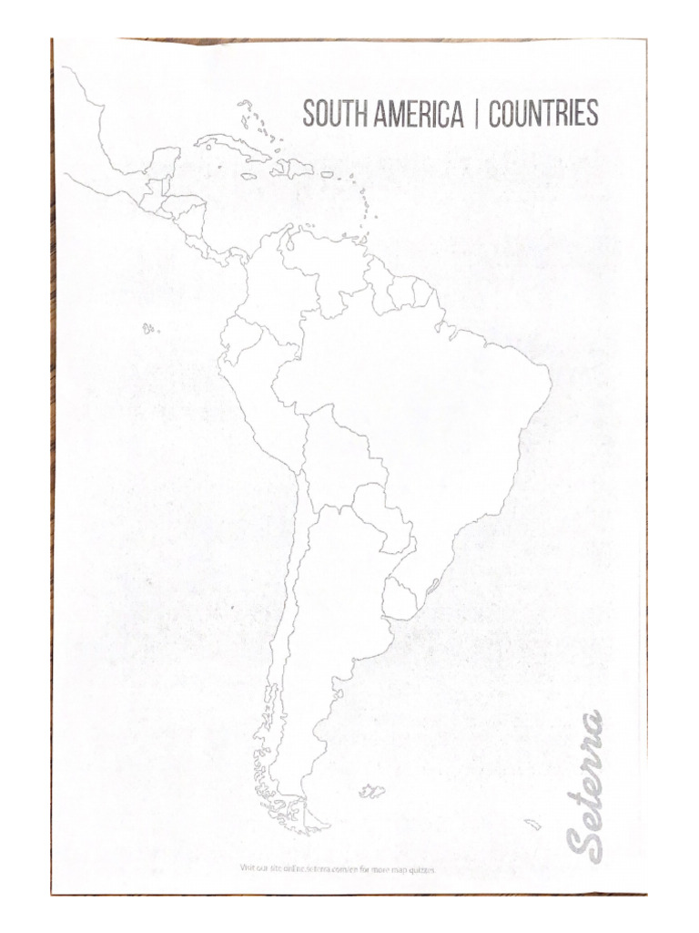 Jackson Gentry - South America Map | PDF