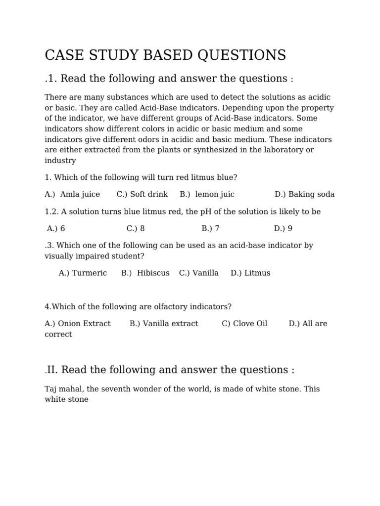 Case - Based &assertion and Reasoning Questions | PDF | Mirror