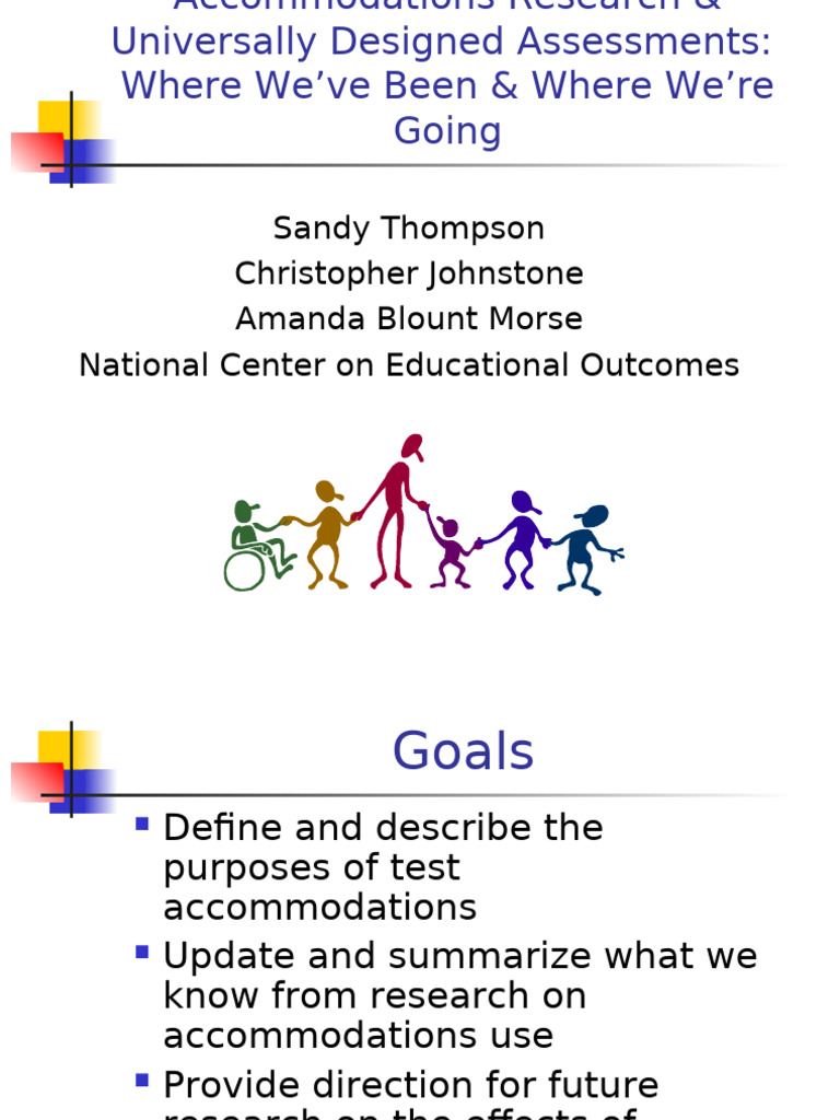 Accommodations in Universal Assessments | PDF | Educational Assessment ...