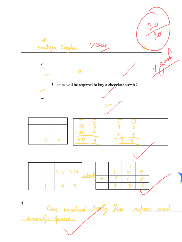 Class2_HY_Math_worksheet | PDF
