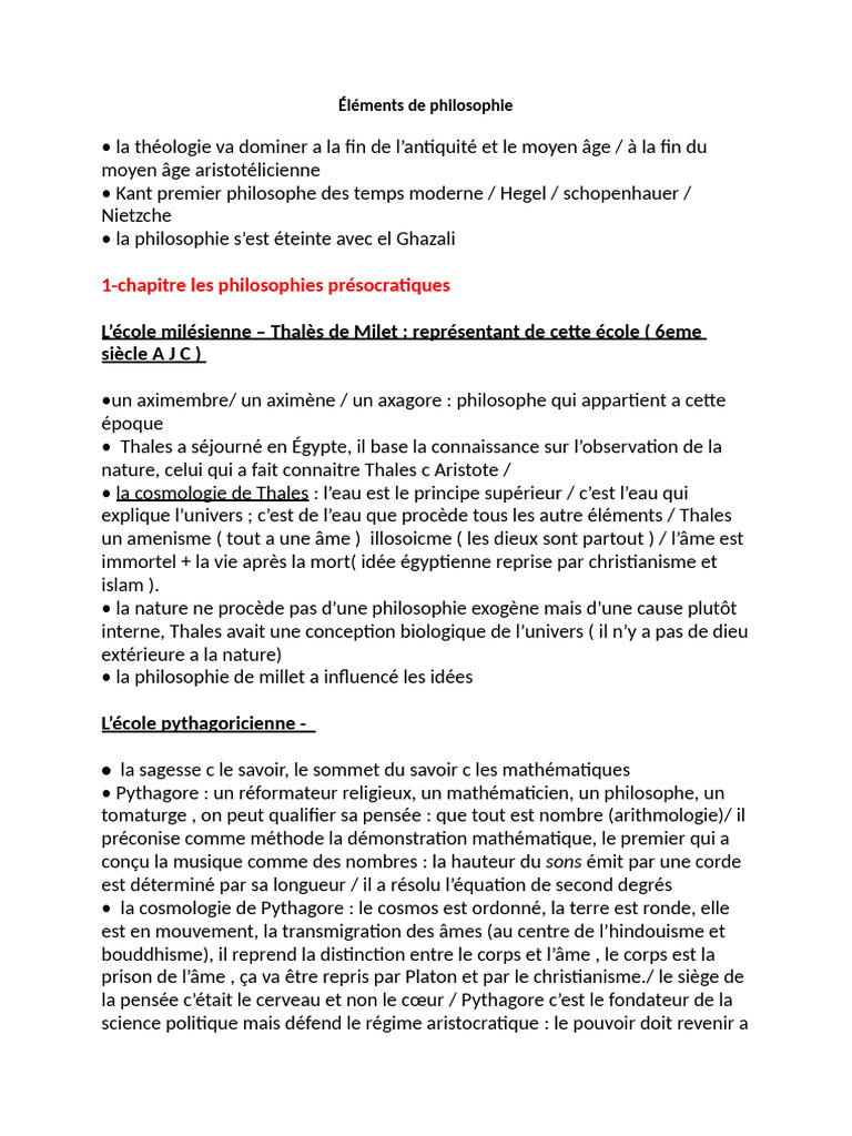 Philosophie grecque antique et écoles | PDF | Socrate | Aristote