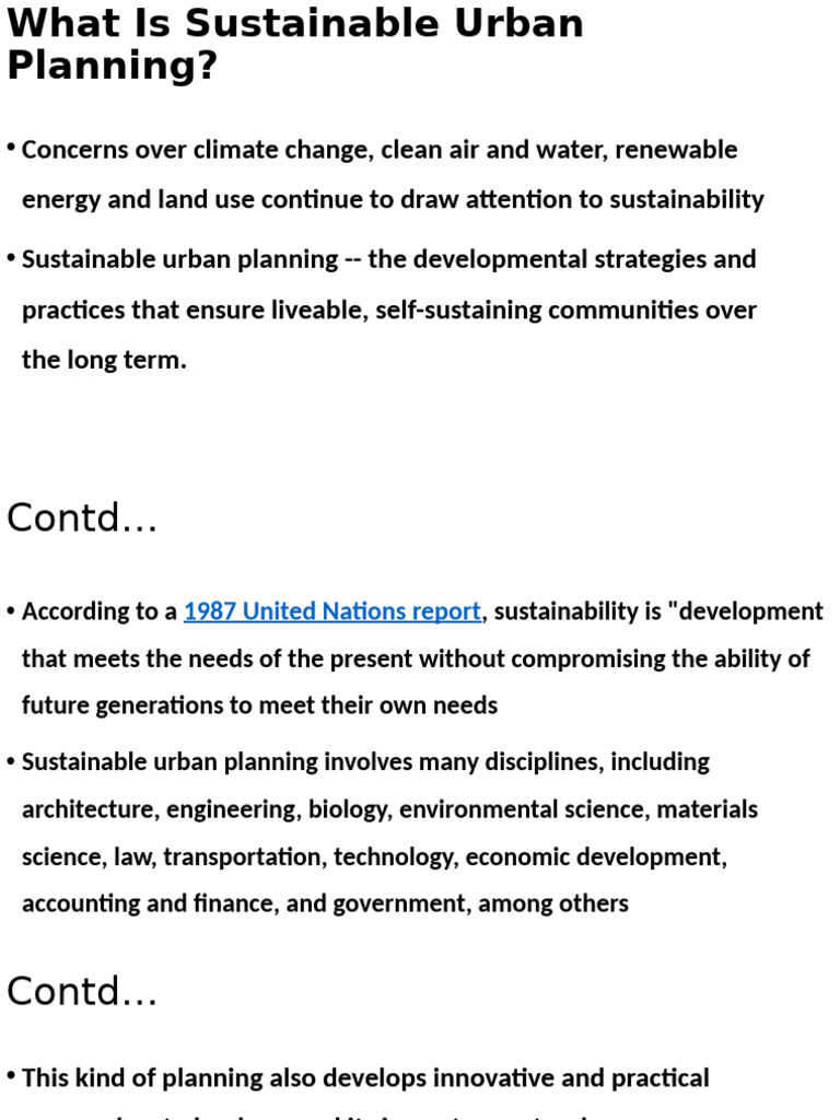 Sustainable Urban Planning Explained | PDF | Sustainability | Urban ...