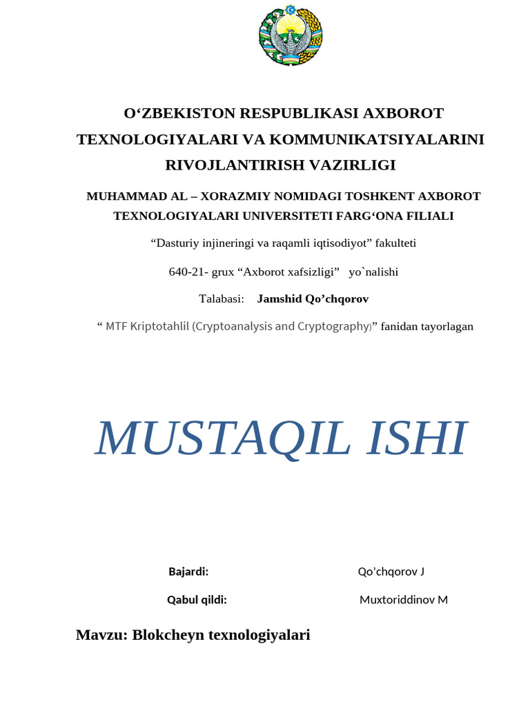 Kriptotahlil (Cryptoanalysis and Cryptography) - Jamshid | PDF