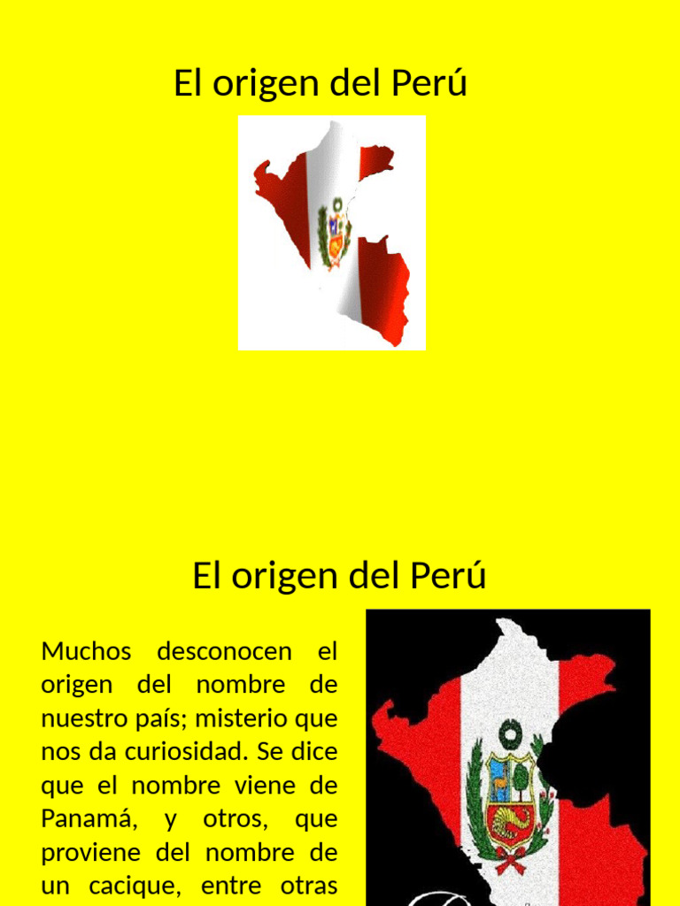 Origen del Nombre Perú: Hipótesis y Misterios | PDF