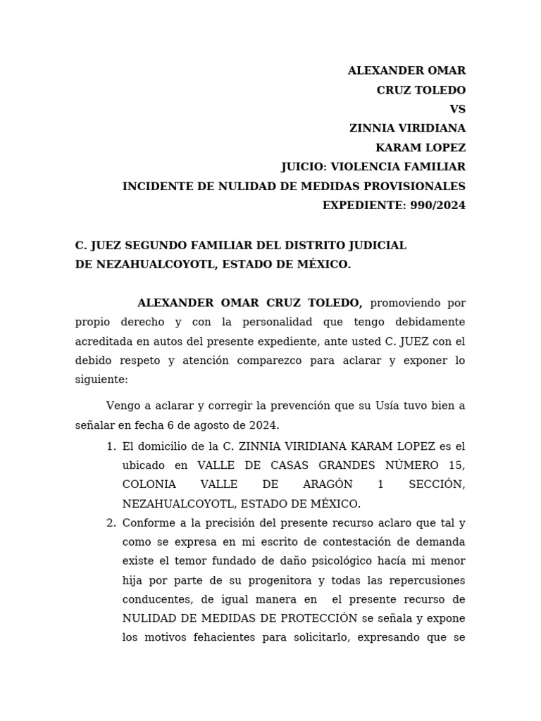 Juicio de Violencia Familiar en Neza | PDF | Justicia | Crimen y violencia