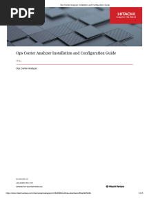 Ops Center Analyzer Installation and Configuration Guide