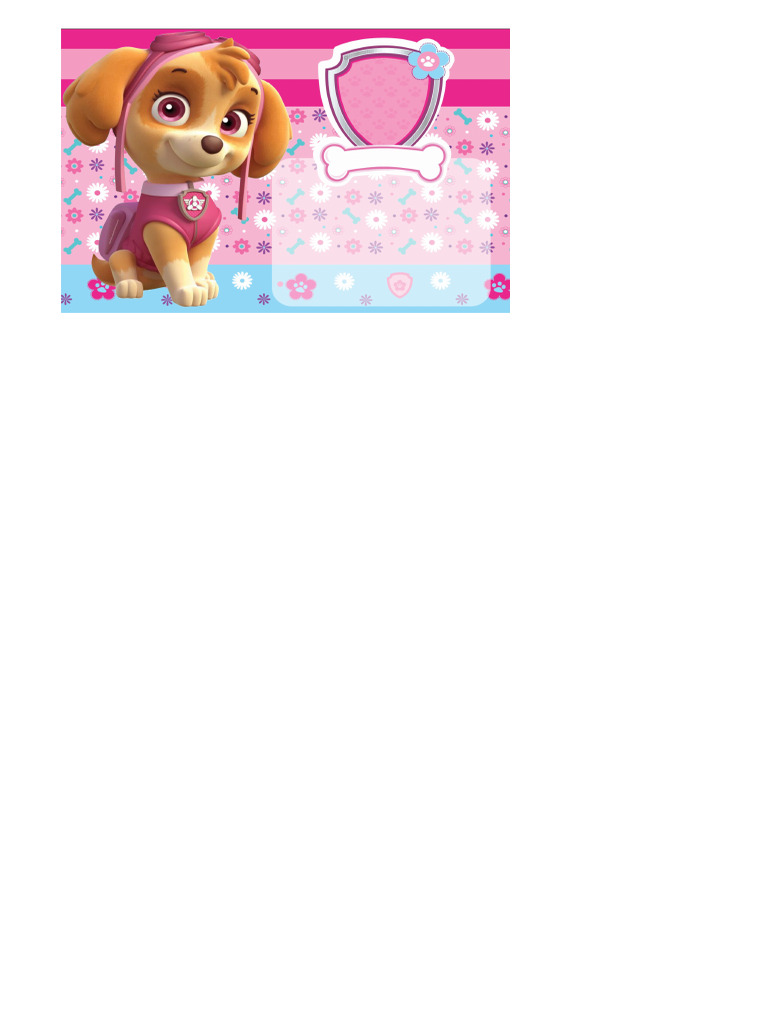 Kit Imprimible Skye Paw Patrol | PDF