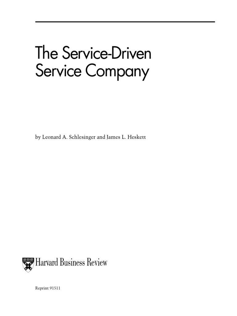 The Service-Driven Service Company | PDF | Turnover (Employment ...