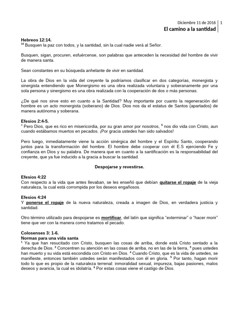 Guía para la Santidad Cristiana | PDF | Pecado | Gracia en el cristianismo