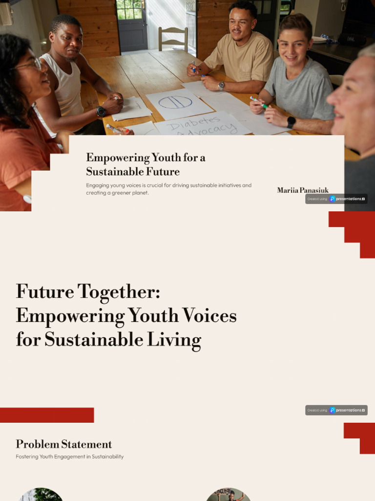 Future Together Empowering Youth Voices For Sustainable Living | PDF
