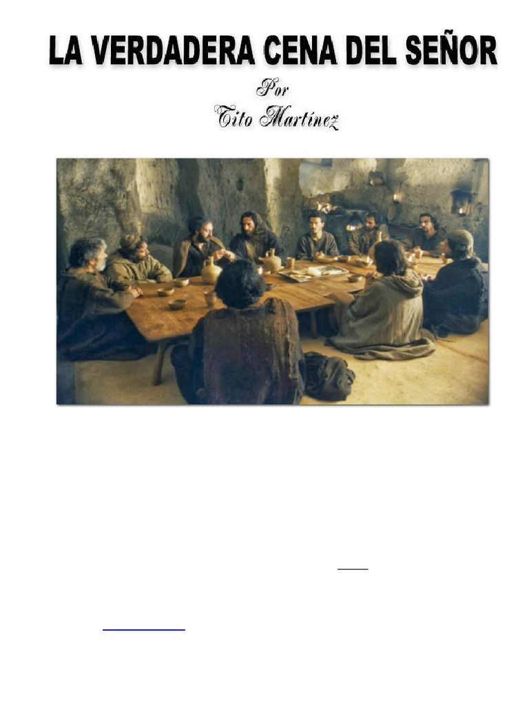 La Verdadera Cena del Señor Explicada | PDF | eucaristía | Cristo (título)
