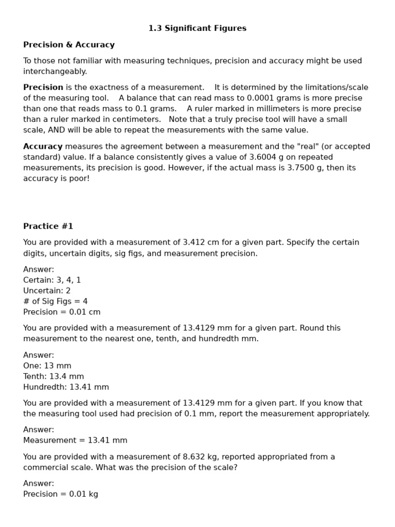 Understanding Significant Figures | PDF | Significant Figures | Mathematics