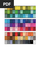 Color Codes and Names Chart | PDF | Green | Color