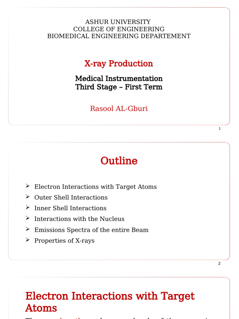 LEC.2 | PDF | Electron | X Ray