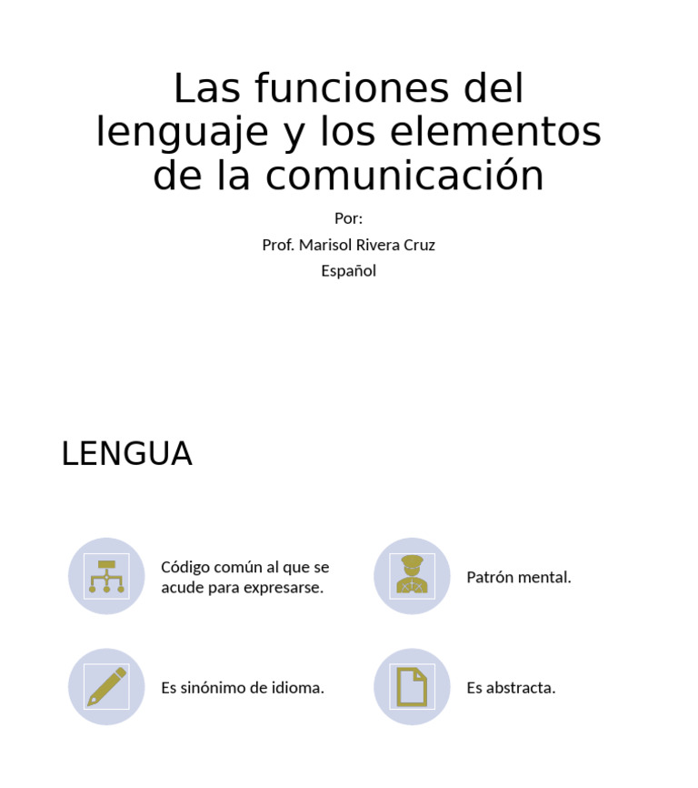 Funciones del lenguaje y comunicación | PDF
