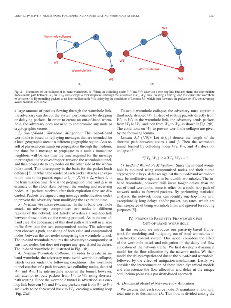Framework For Modeling and Mitigating Wormhole Tome 1 | PDF | Routing ...