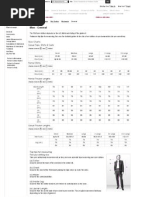 General Menswear Size Guides Product Information Marks & Spencer