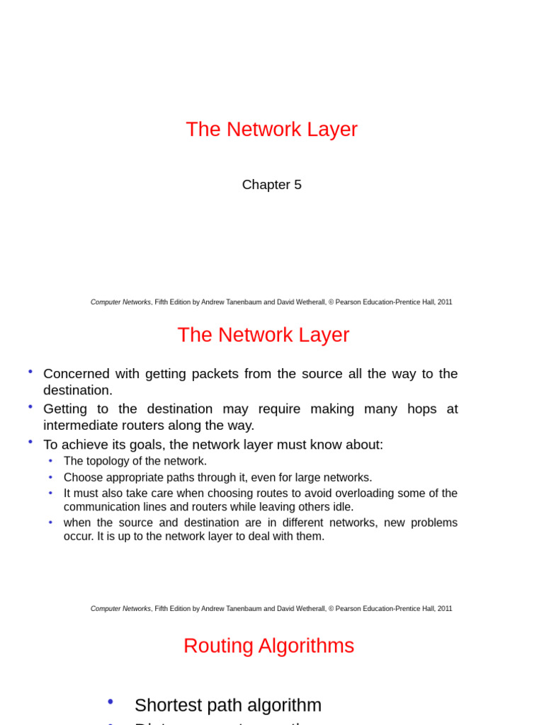 The Network Layer1 - Kas | PDF | Routing | Computer Network