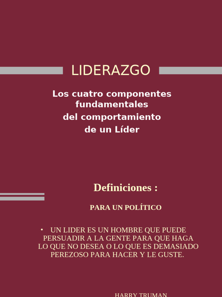 Componentes Clave del Liderazgo Efectivo | PDF | Liderazgo | Sicología