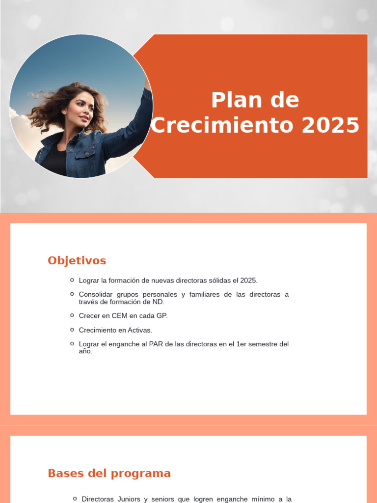 Presentacion Plan de Crecimiento 2025 | PDF